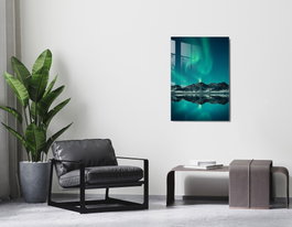 Wallity Cuadro decorativo de vidrio templado Multicolor 50 x 70 cm